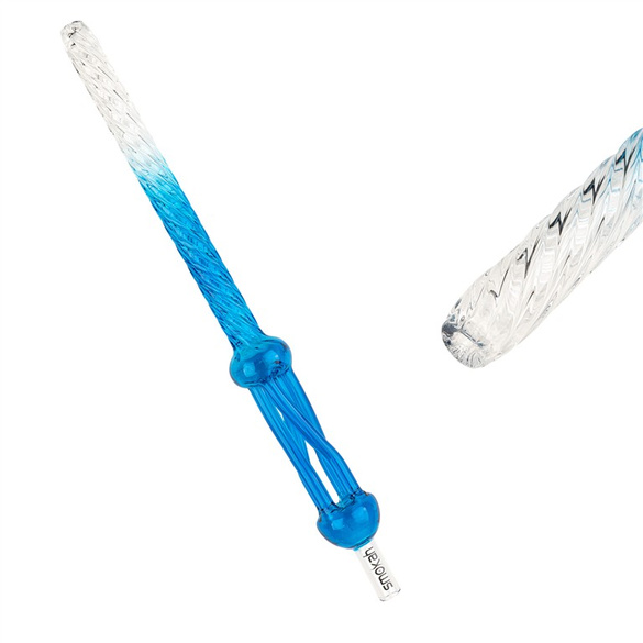 Glas Griff(SM-20003) Curly - Farbe Blau