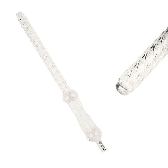 Glas Griff(SM-20003) Curly - Farbe Wei