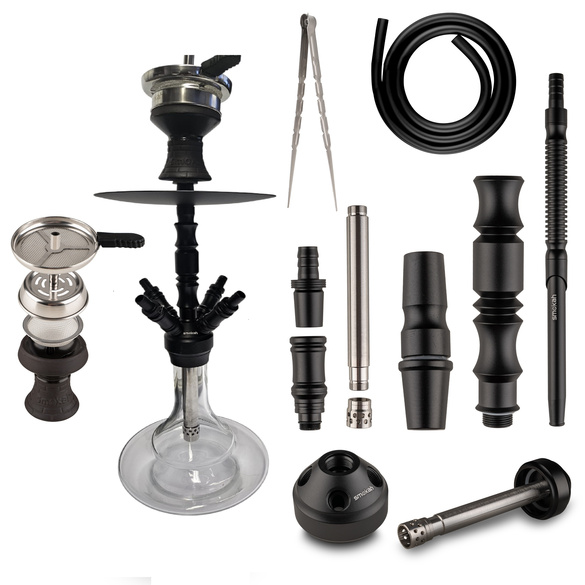 Smokah Hero 2.0 Shisha &ndash; Farbe Schwarz | Aluminium, robust & modern