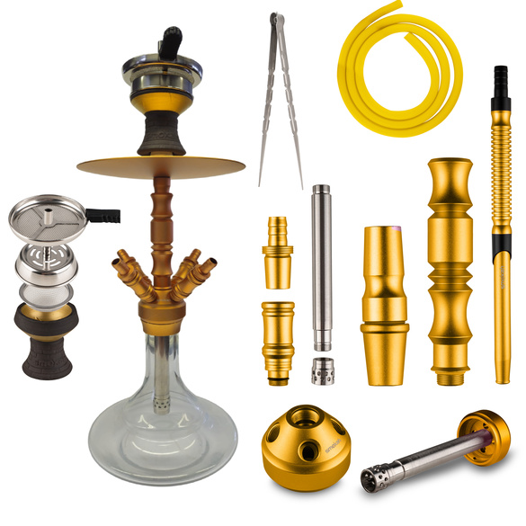 Smokah Hero 2.0 Shisha &ndash; Farbe Royal Gold | Aluminium, robust & modern
