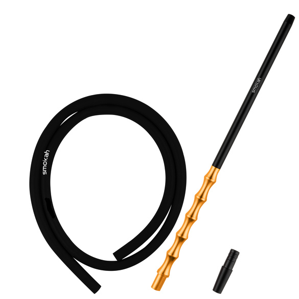 Smokah Futuro Alu Mundstck + Schlauch - Farbe Schwarz/Gold