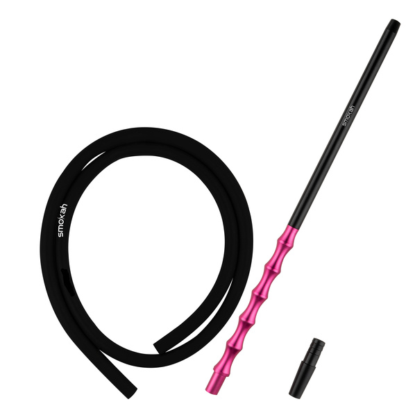 Smokah Futuro Alu Mundstck + Schlauch - Farbe Schwarz/Pink
