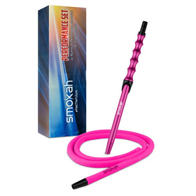 (SM-21003) Smokah Alu Mundstück + Schlauch Performance Pink