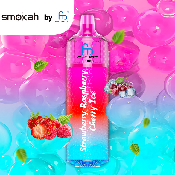 Smokah by Fumot T9000 Strawberry Raspberry Cherry Ice Set