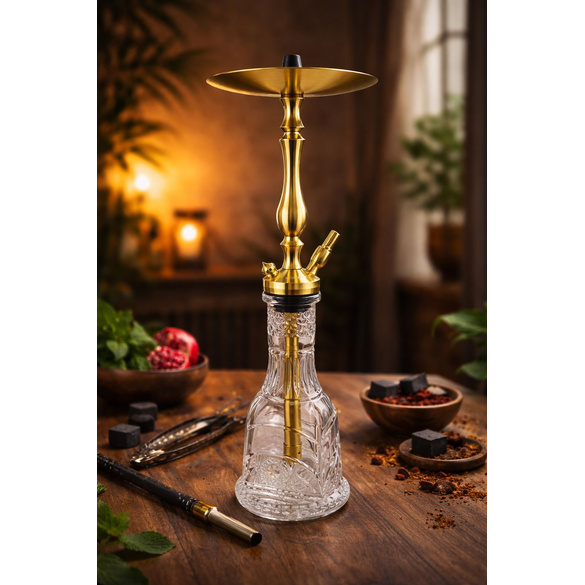 Hooking Tradi Gold W2 Shisha &ndash; Edelstahl | traditionell & hochwertig